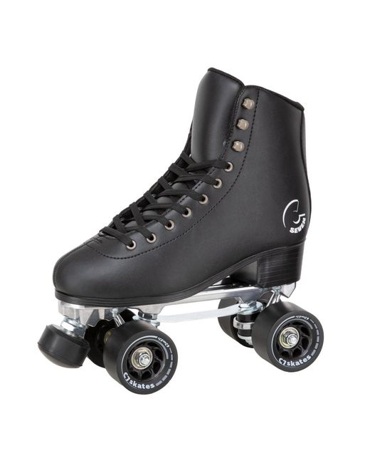 C7skates Black Dark Magic Quad Roller Skates (