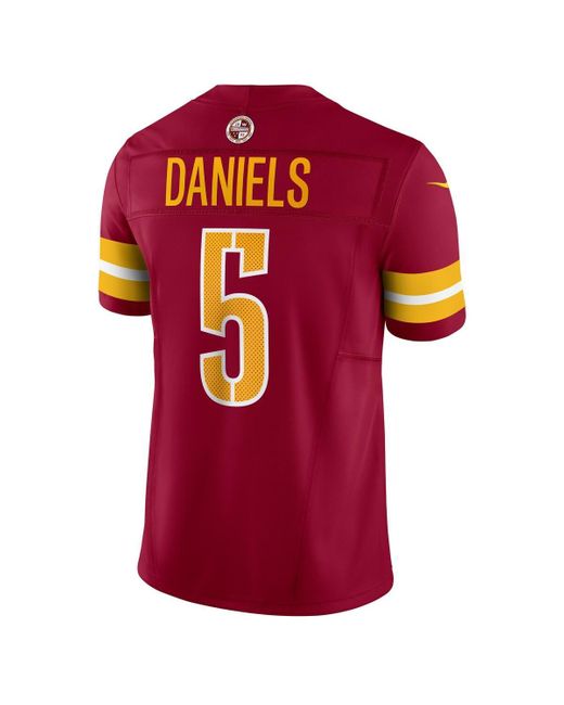 Nike Red Jayden Daniels Washington Commanders Vapor F.u.s.e. Limited Jersey for men