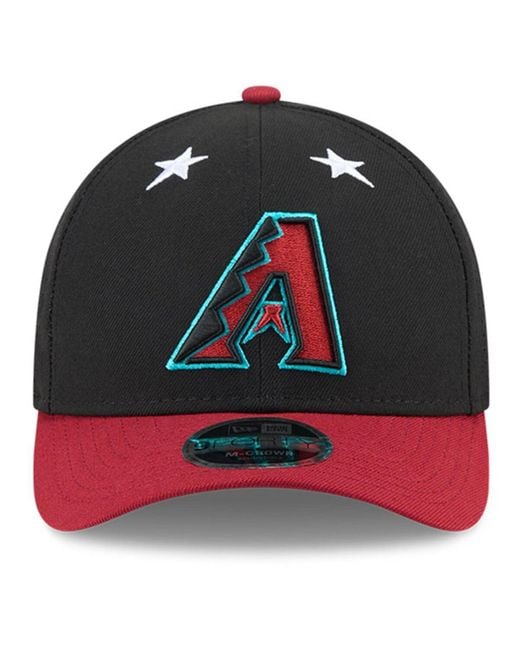 KTZ Black/red Arizona Diamondbacks 2025 Mlb All-star Game 9forty M-crown Adjustable Hat for men