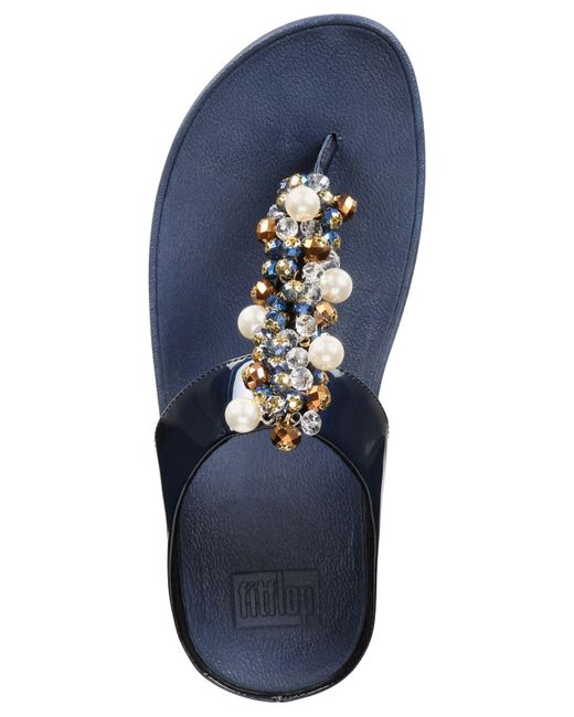 Fitflop Deco Flip-flop Sandals in Blue | Lyst