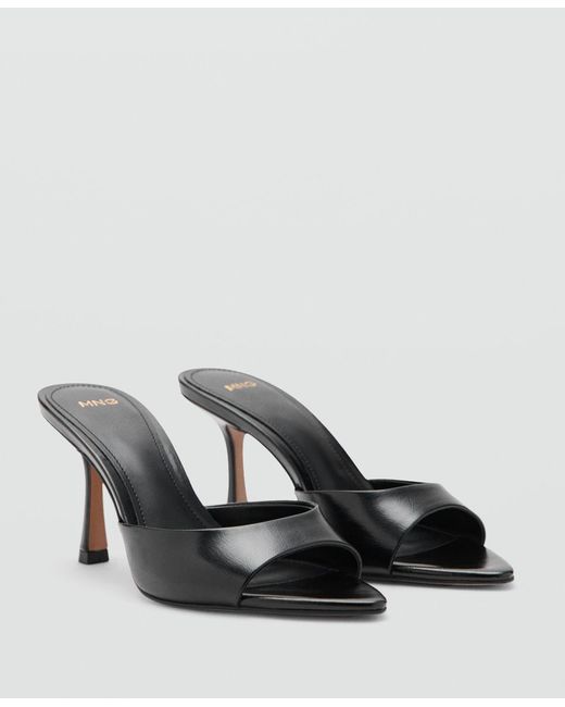 Mango Black Pointed-heel Sandals