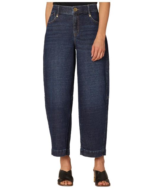 Democracy Blue Absolution Skyrise Relaxed Barrel-leg Jeans