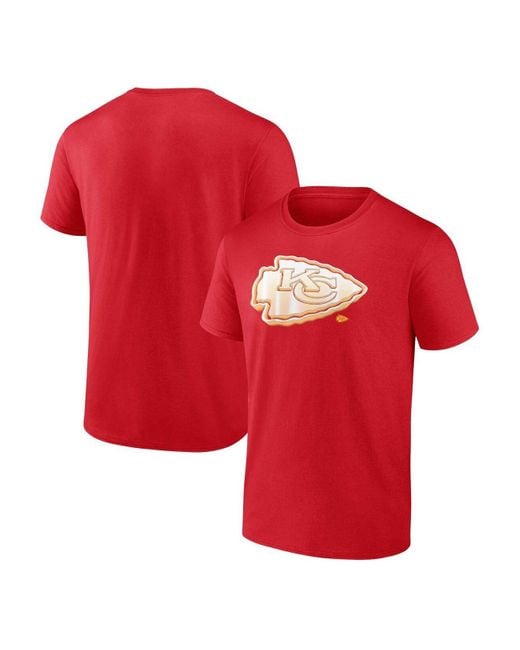 Fanatics Branded Red Kansas City Chiefs Chrome Dimension T-shirt