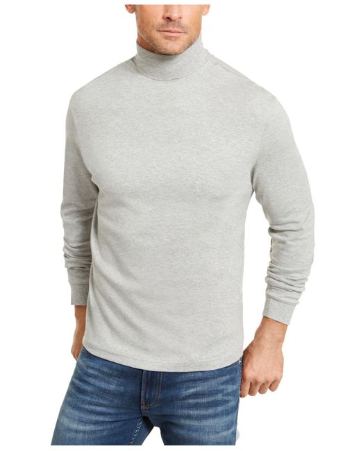 Club Room Cotton Solid Mock Neck Shirt 