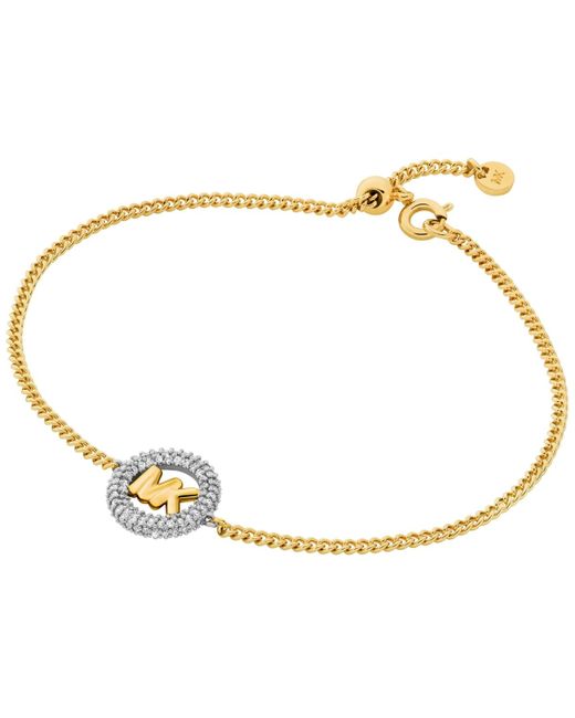 Michael Kors Metallic Pave Logo Bracelet