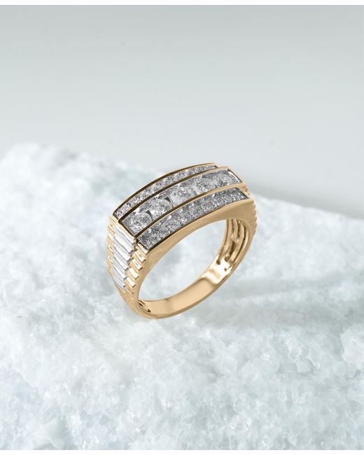 Macy's Metallic Diamond Row Ring (1 Ct. T.w for men