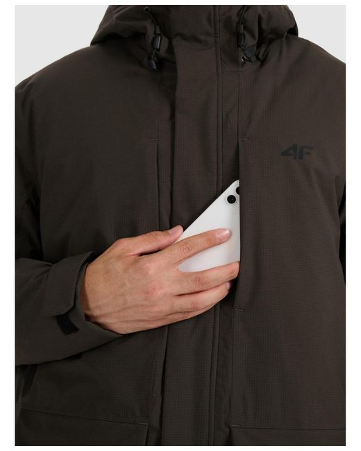 4F Brown Transitional Parka Membrane for men