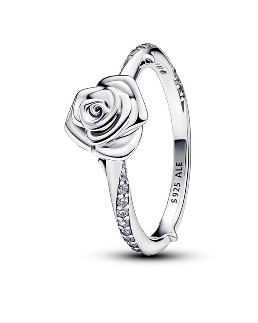 Pandora White Rose Bloom Ring