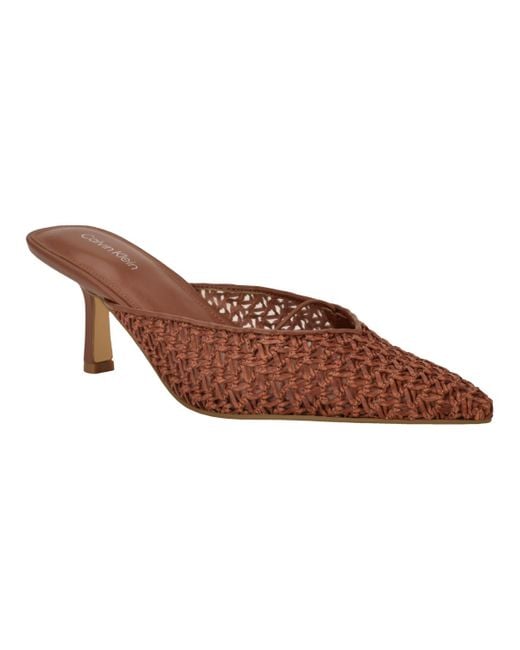 Calvin Klein Brown Camilly Slip-on Dress Pumps