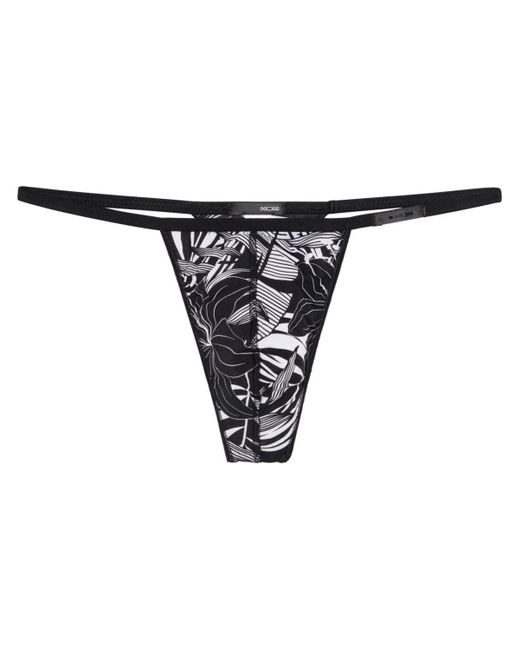 HOM USA Black Bendor G-string for men