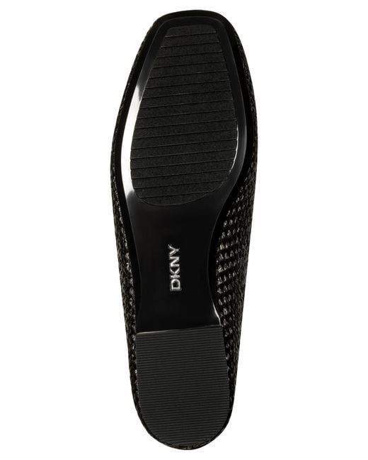 DKNY Black Delmar Mule Flats