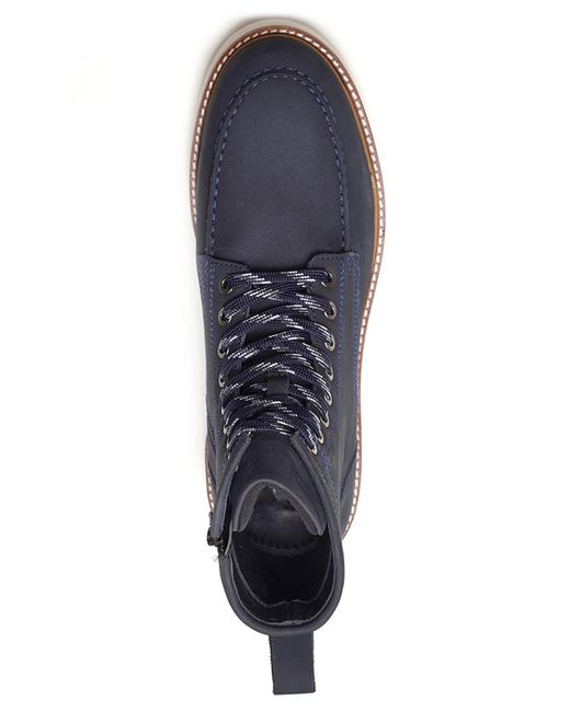 Anthony Veer Blue Braddock Moc-toe Boots for men