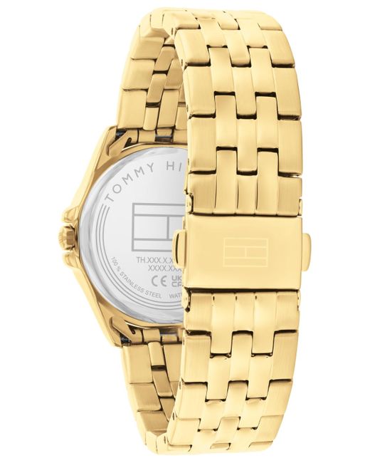 Tommy Hilfiger Metallic Quartz Gold Tone Stainless Steel Bracelet Watch