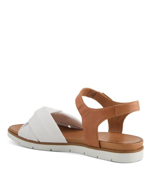 Spring Step Brown Nihira Flat Sandal