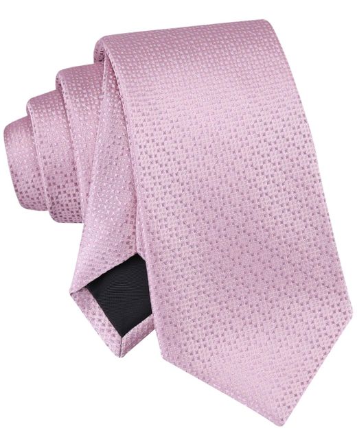 Calvin Klein Purple Ramos Textured Geo-pattern Tie for men