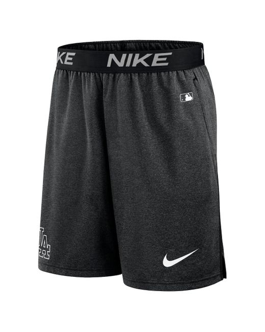 Nike Black Los Angeles Dodgers Authentic Collection Practice Performance Shorts for men