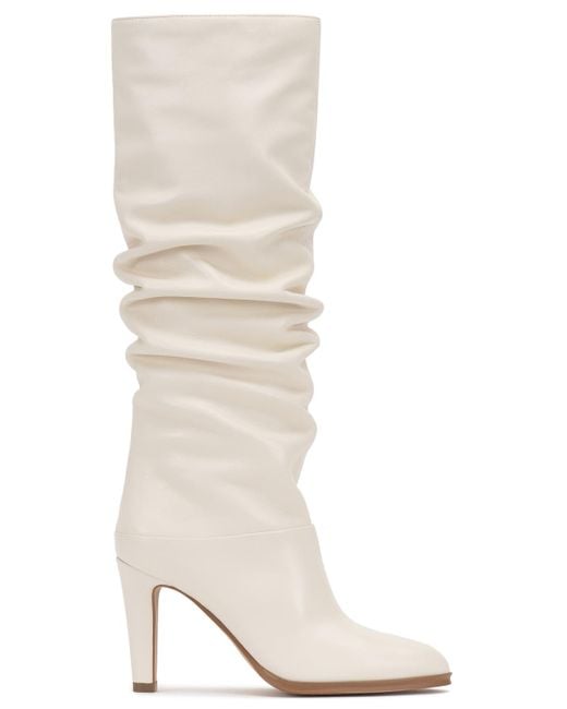 Vince Camuto White Sorina Slouchy Knee High Dress Boots Regular Wide Extra Wide Calf