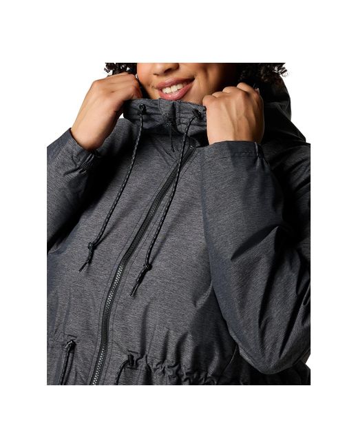 Columbia Black Plus Size Lillian Ridge Ii Hooded Jacket