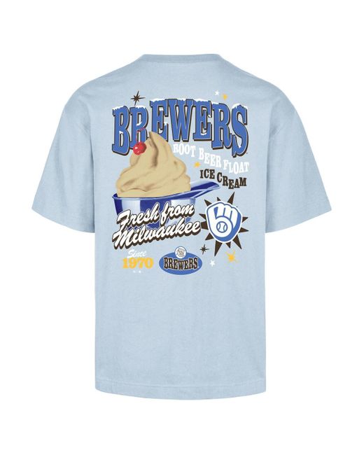 '47 Blue Milwaukee Brewers Ice Cream Parlor Foundation T-shirt for men