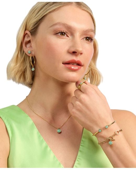 Olivia Burton Metallic Tone Stainless Steel Bangle Bracelet