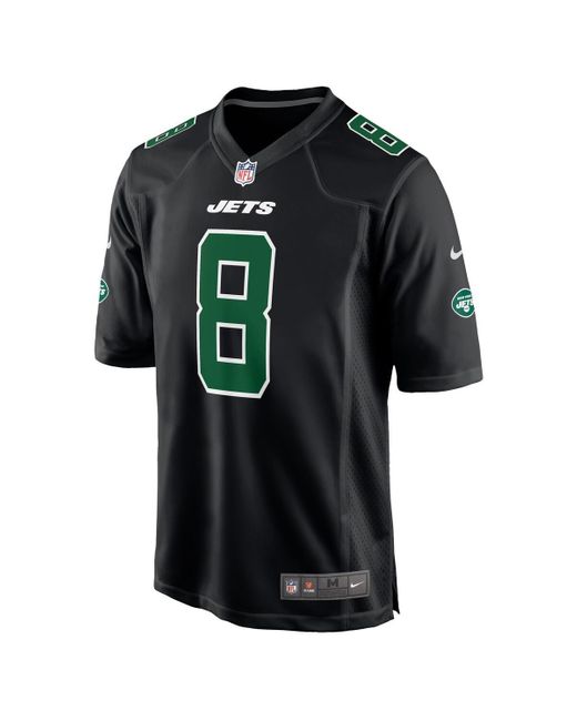 Nike Black Aaron Rodgers New York Jets Fashion Game Jersey for men