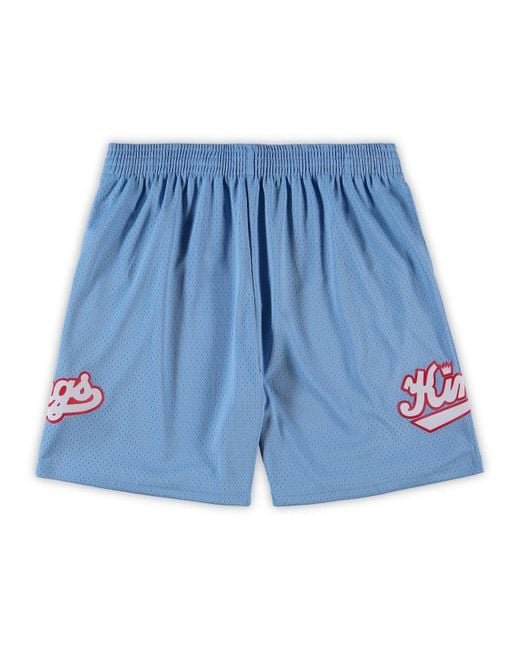 Mitchell & Ness Synthetic Light Blue Sacramento Kings Big And Tall ...
