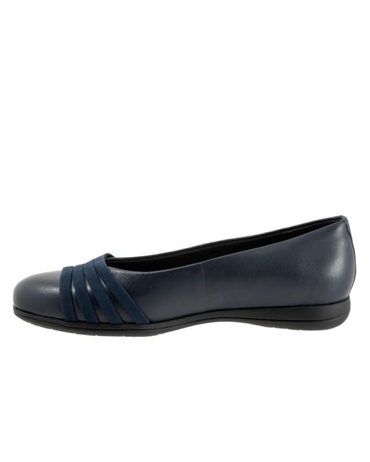 Trotters Blue Drew Flat