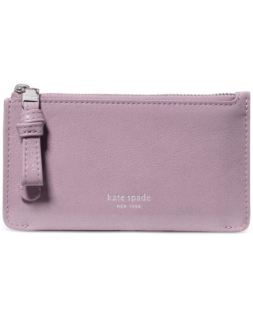 Kate Spade Purple Loop Zip Card Case