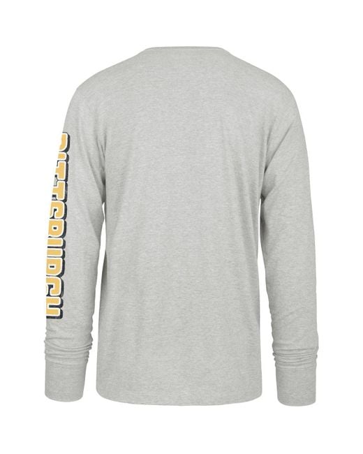 '47 Gray Pittsburgh Pirates Fair Ball Franklin Long Sleeve T-shirt for men