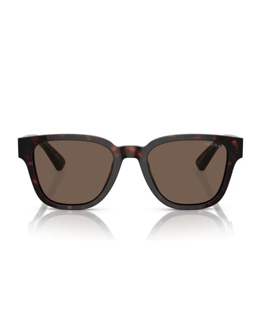 Prada Brown Round Sunglasses for men