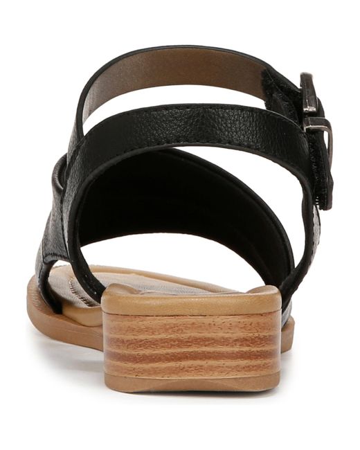 Blowfish Black Ardice Strappy Low Wedge Sandals