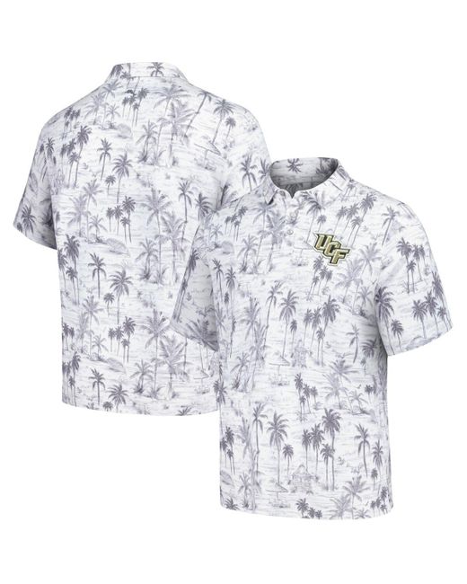 Tommy Bahama White West Virginia Mountaineers Sport Cabana Shores Islandzone Tri-blend Polo Shirt for men