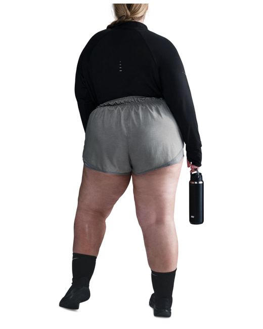 Nike Black Plus Size Tempo Dri-fit Mid-rise 3" Brief-lined Running Shorts