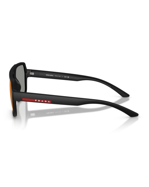 Prada Linea Rossa Red Large Sunglasses for men