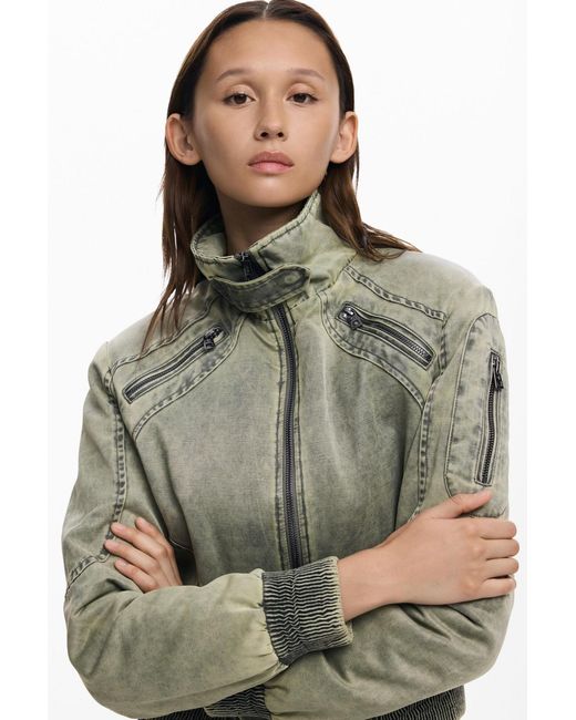 Desigual Green Short Jacket