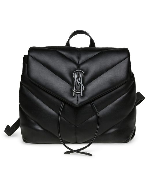 Steve Madden Black Bvana Adjustable Strap Small Backpack