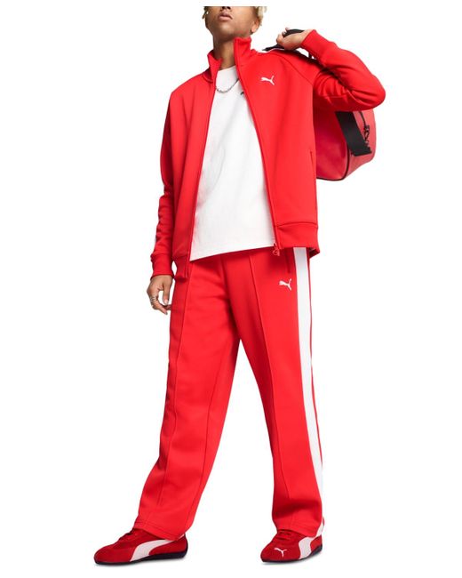 PUMA Red Always On Relaxed Track Pants for men