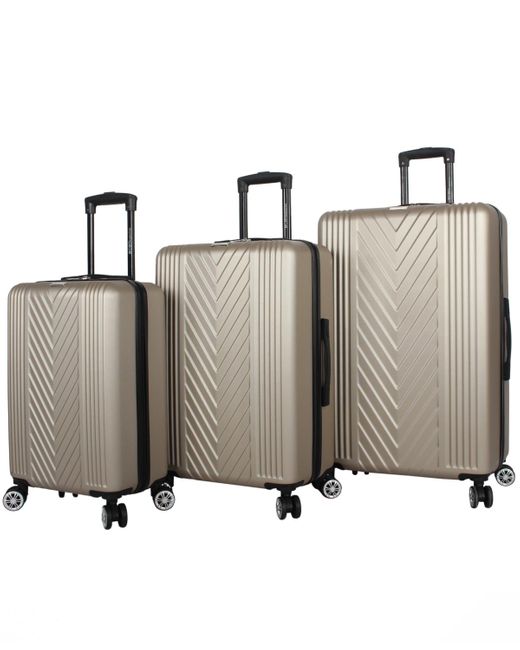 BCBGMAXAZRIA Metallic Vibes 3 Piece luggage Set