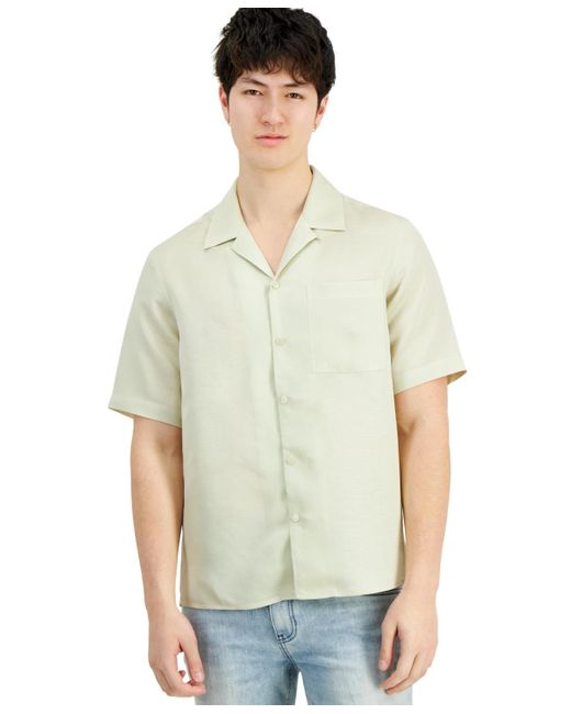 INC International Concepts Green Kylo Camp Shirt for men