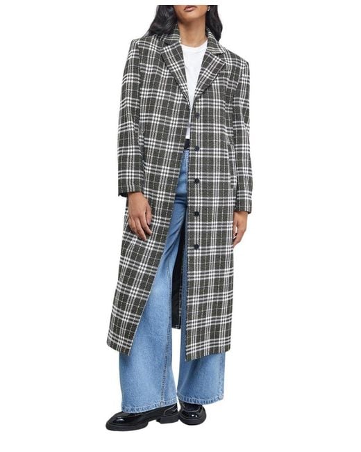 Warehouse Blue Oversized Maxi Coat
