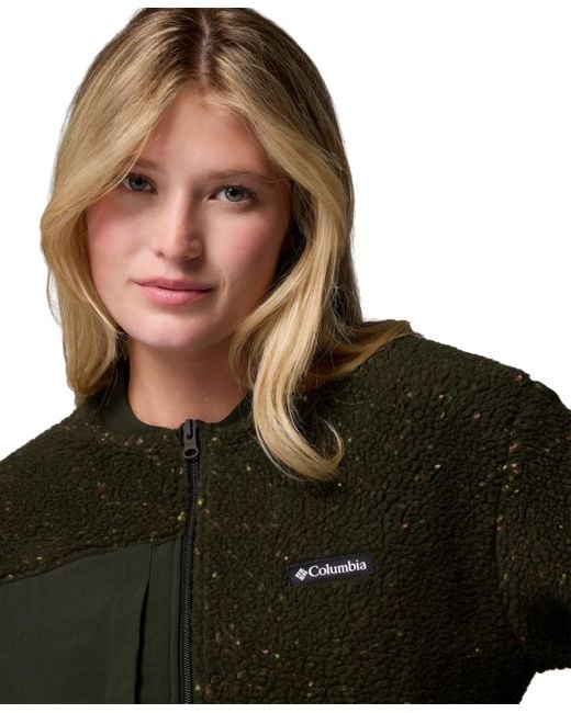 Columbia Black Stellar Path Full Zip Bomber Jacket