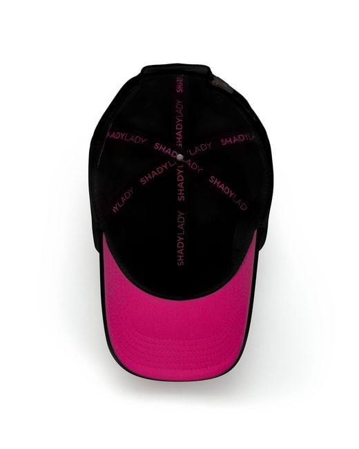 SHADY LADY Black Adjustable Performance Hat