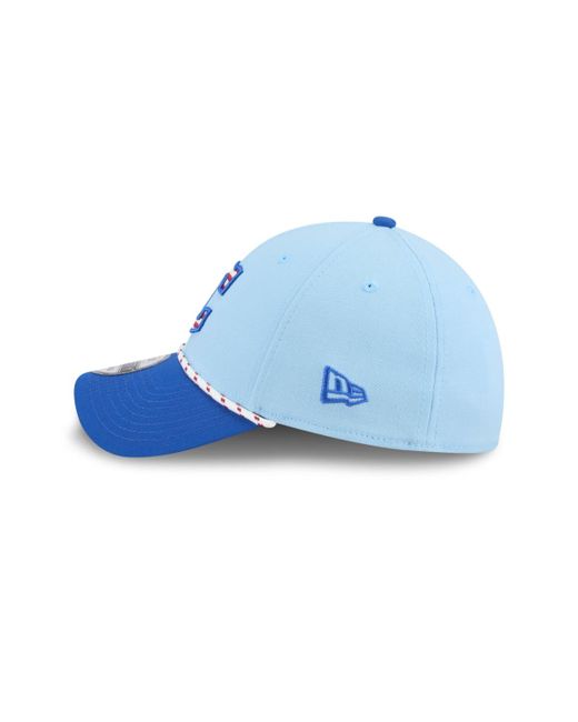 KTZ Light Blue/blue Cleveland Guardians 2025 Fourth Of July 39thirty Flex Hat for men