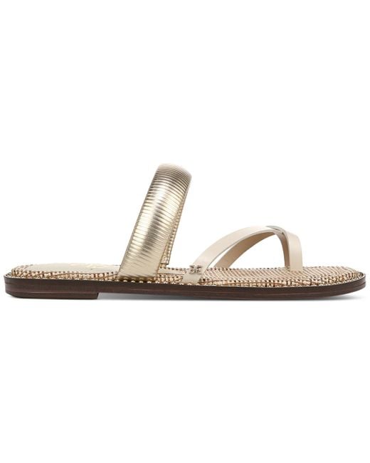 Sam Edelman White Tillie Slide Flat Sandals