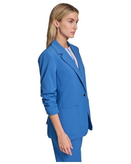 Calvin Klein Blue One-button Jacket