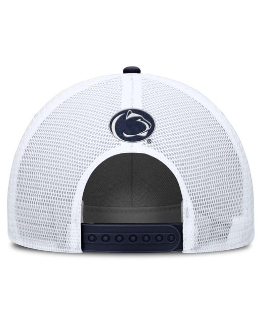 Nike Blue Navy/white North Carolina Tar Heels 2025 On-field Rise Patch Trucker Adjustable Hat for men