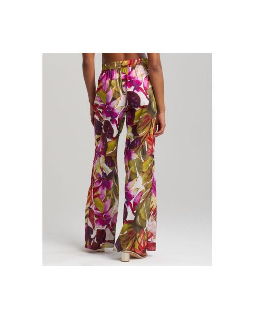 Natori Red Rainforest Pants