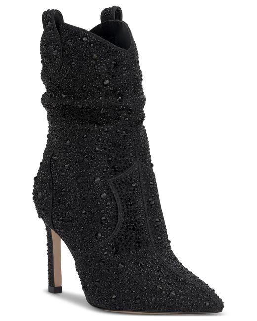 Jessica Simpson Black Evgena Stiletto Western Booties