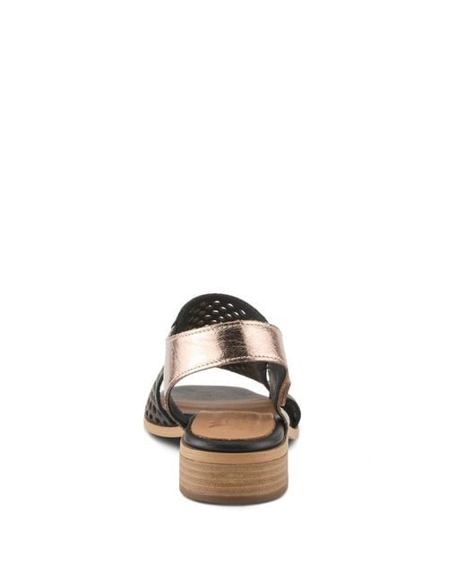 Spring Step Black Gosset Slingback Sandal