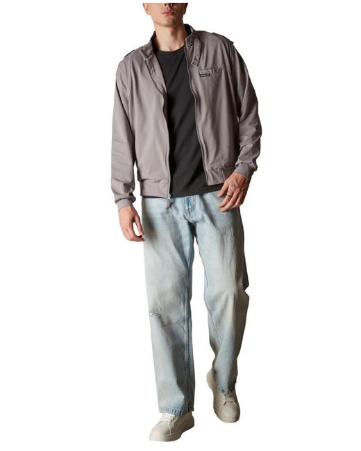 Members Only Gray Athletic Club Jacket for men